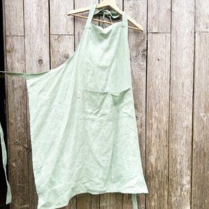 Magic Linen Apron Mint Green color